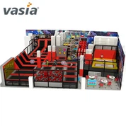 Vybavení vnitřního velkého trampolínového parku